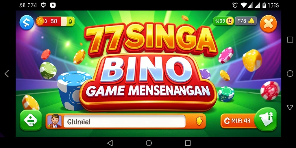 Tampilan seru gameplay Bingo di 77SINGA.