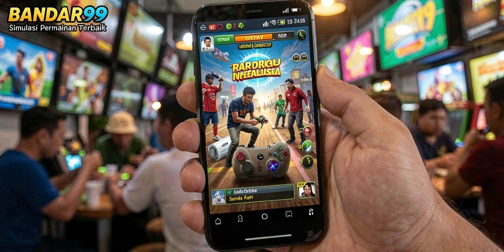 Tangkapan layar menunjukkan gameplay mendebarkan dalam BANDAR99.