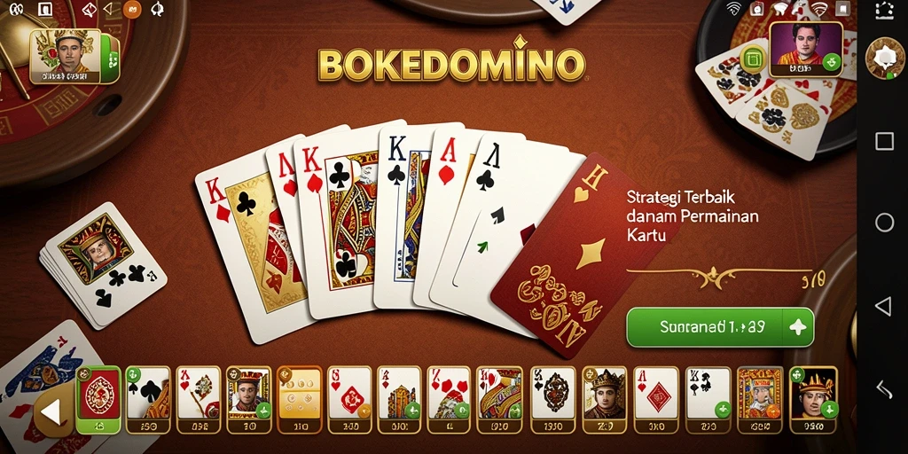 Screenshot gameplay BOKEDOMINO menampilkan aksi seru permainan strategi.