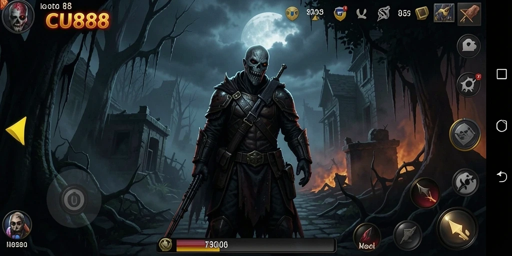 Tampilan gameplay menyeramkan yang menggugah adrenalin.