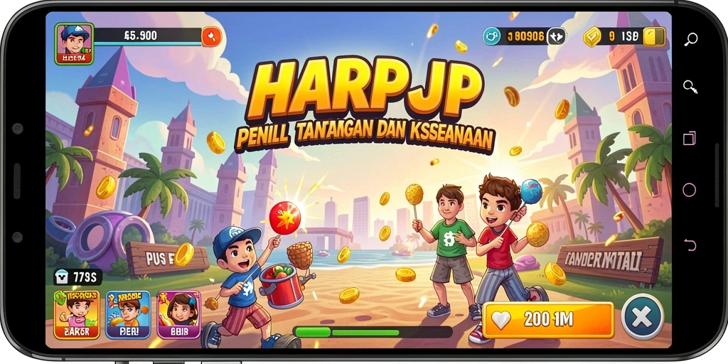 Tampilan gameplay HARAPJP yang seru dan menarik.