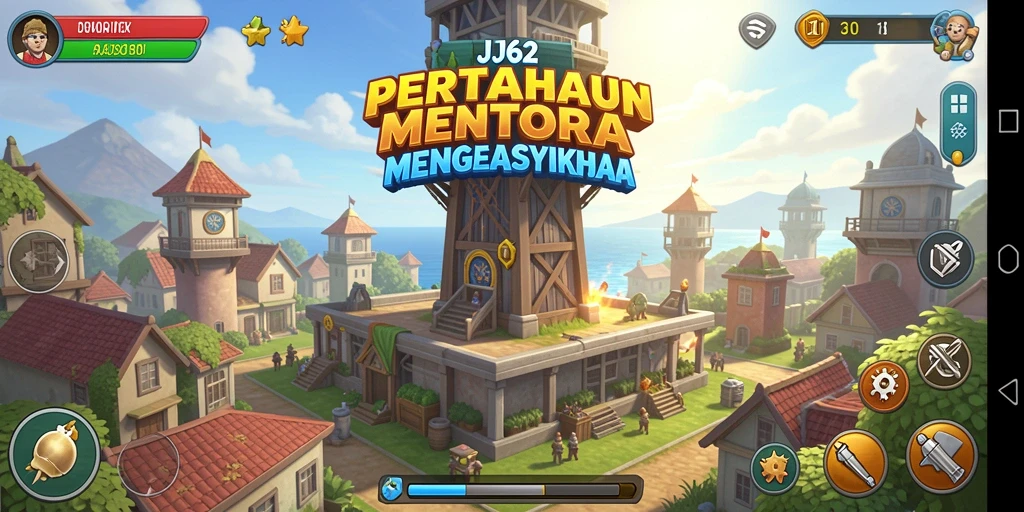 Screenshot gameplay Tower Defense JJ62 yang menarik dan penuh aksi.