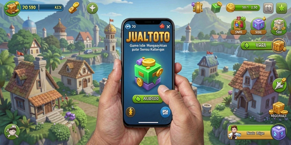 Tampilan screenshot JUALTOTO dengan gameplay Idle yang menarik.