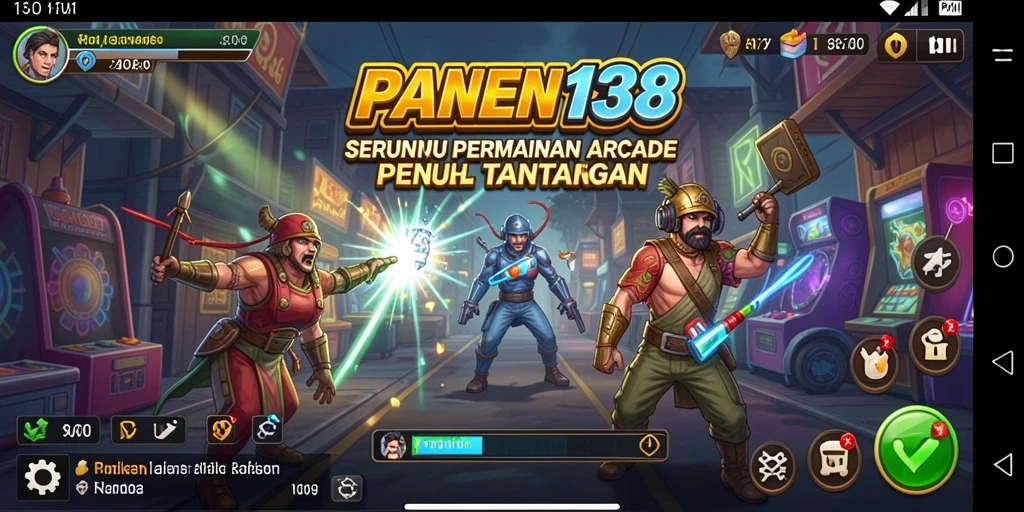 Tampilan seru gameplay PANEN138 yang penuh warna dan tantangan.