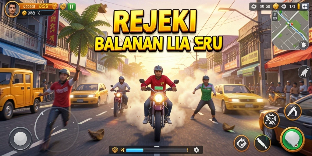Gameplay seru balapan mobil di REJEKI dengan grafis menawan.