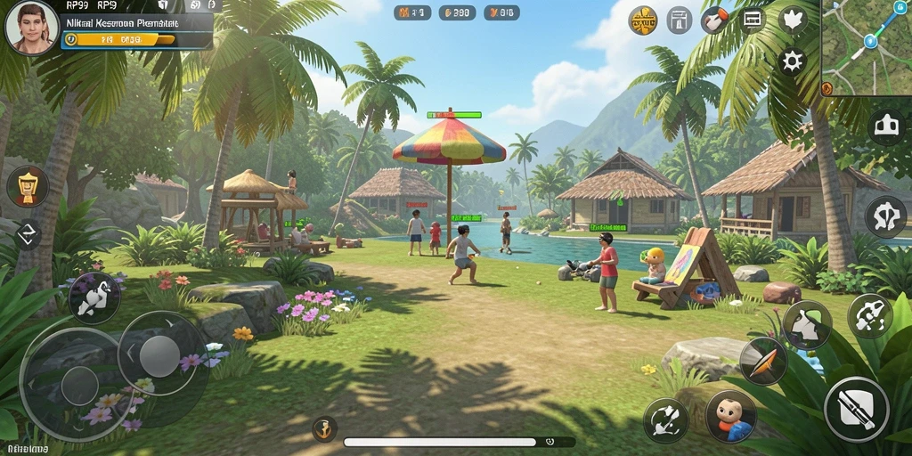 Tampilkan gameplay menarik RP99 dengan karakter lucu dan level yang menantang.