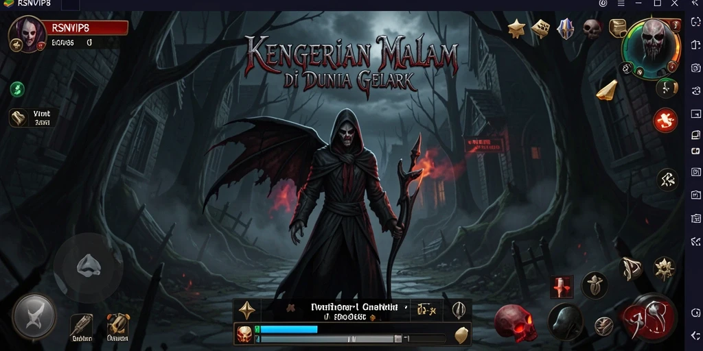 Screenshot gameplay RSNVIP8 yang menampilkan suasana Horror yang mencekam.