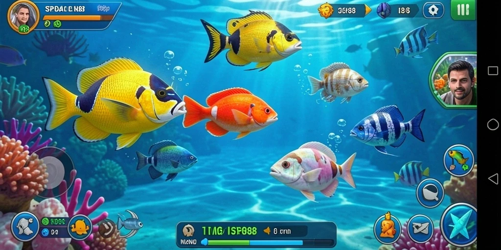 Tampilan gameplay SPN88 yang seru dan menantang dalam menangkap ikan.